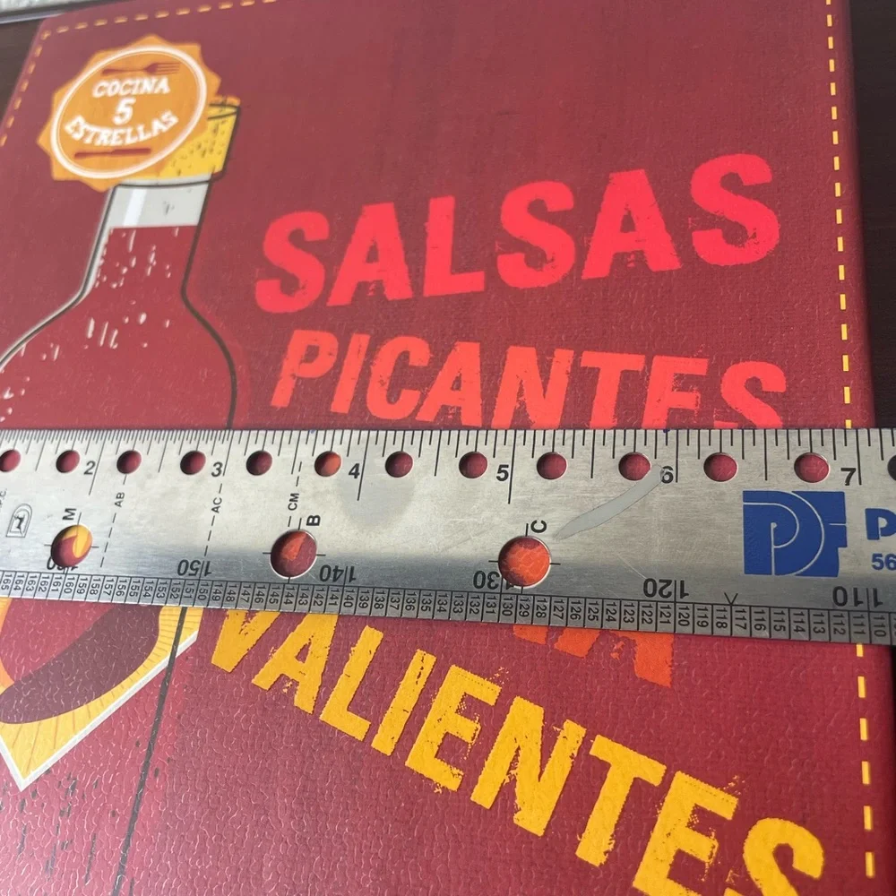 Salsas‎ picantes para valientes Spanish hot spicy recipe hardcover book Hispanic